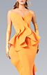 MNM Couture 2647 Ruffle Peplum Strapless Sweetheart Neck Dress