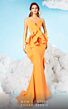 MNM Couture 2647 Ruffle Peplum Strapless Sweetheart Neck Dress