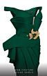 MNM Couture 2650 Embellished Belt Off The Shoulder Dress