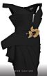MNM Couture 2650 Embellished Belt Off The Shoulder Dress