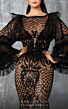 MNM Couture 2653 Angel Sleeves Bateau Neck Sequin Dress
