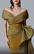 MNM Couture 2692 Side Overskirt Off The Shoulder Dress
