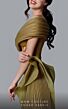 MNM Couture 2692 Side Overskirt Off The Shoulder Dress