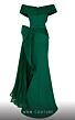 MNM Couture 2692 Side Overskirt Off The Shoulder Dress