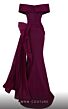 MNM Couture 2692 Side Overskirt Off The Shoulder Dress
