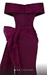 MNM Couture 2692 Side Overskirt Off The Shoulder Dress