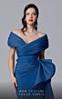 MNM Couture 2692 Side Overskirt Off The Shoulder Dress