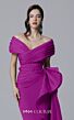 MNM Couture 2692 Side Overskirt Off The Shoulder Dress