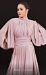 MNM Couture 2706A Split Sleeves High Neck Overskirt Jumpsuit