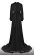MNM Couture 2706A Split Sleeves High Neck Overskirt Jumpsuit
