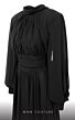 MNM Couture 2706A Split Sleeves High Neck Overskirt Jumpsuit