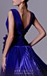 MNM Couture 2708 Floral Waist Pleated Ombre Dress