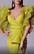 MNM Couture 2712 Ruffle Sleeves High Slit Dress