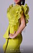 MNM Couture 2712 Ruffle Sleeves High Slit Dress