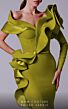 MNM Couture 2714 One Sleeve Off The Shoulder Ruffle Dress