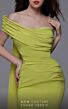 MNM Couture 2718 Ruched Top One Shoulder Dress