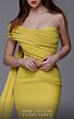 MNM Couture 2718 Ruched Top One Shoulder Dress