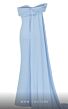 MNM Couture 2718 Ruched Top One Shoulder Dress