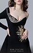 MNM Couture 2719 Long Overskirt One Sleeve Dress