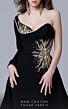 MNM Couture 2719 Long Overskirt One Sleeve Dress