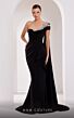 MNM Couture 2720 Embellished Neckline Slit Skirt Dress