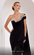 MNM Couture 2720 Embellished Neckline Slit Skirt Dress