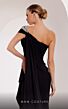 MNM Couture 2720 Embellished Neckline Slit Skirt Dress