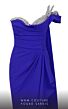 MNM Couture 2720 Embellished Neckline Slit Skirt Dress