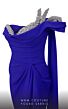 MNM Couture 2720 Embellished Neckline Slit Skirt Dress