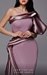 MNM Couture 2722 One Sleeve Side Tail Dress