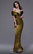 MNM Couture 2729 Off The Shoulder Pleated Dress
