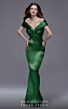 MNM Couture 2729 Off The Shoulder Pleated Dress