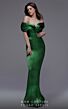 MNM Couture 2729 Off The Shoulder Pleated Dress