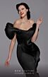 MNM Couture 2730 Off The Shoulder Pleated Dress
