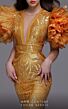 MNM Couture 2732 Ruffle Sleeve Illusion Neckline Lace Dress