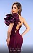MNM Couture 2736A Illusion Back One Shoulder Dress
