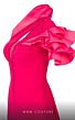 MNM Couture 2736A Illusion Back One Shoulder Dress