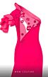MNM Couture 2736A Illusion Back One Shoulder Dress