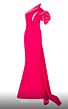 MNM Couture 2736A Illusion Back One Shoulder Dress