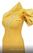 MNM Couture 2736A Illusion Back One Shoulder Dress