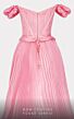 MNM Couture 2743 Long Overskirt Off The Shoulder Pleated Dress