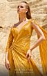 MNM Couture 2744 Panel Train One Shoulder Pleated Dress