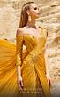 MNM Couture 2744 Panel Train One Shoulder Pleated Dress