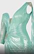 MNM Couture 2744 Panel Train One Shoulder Pleated Dress