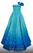 MNM Couture 2746 Pleated Skirt Strapless Ombre Dress