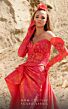 MNM Couture 2747 Opera Gloves Embellished Top Strapless Dress