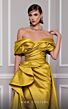 MNM Couture 2747A Ruffle Slit Off-The-Shoulder Overskirt Dress