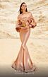 MNM Couture 2752 Bubble Sleeves Off The Shoulder Metallic Dress