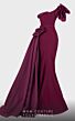 MNM Couture 2754 Side Tail One Shoulder High Slit Dress