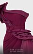 MNM Couture 2754 Side Tail One Shoulder High Slit Dress